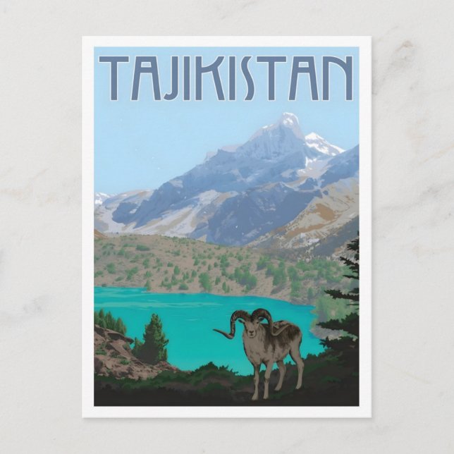 Carte Postale Tajikistan Vintage Travel  (Devant)