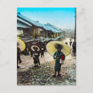 Carte Postale TAKAGI Verre Magique Lanterne Slide School Enfants