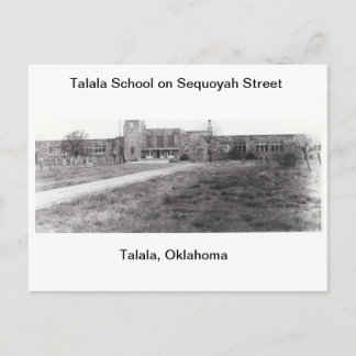 Carte Postale Talala School on Sequoyah Street Postcard