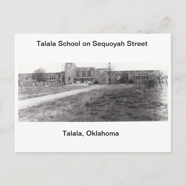 Carte Postale Talala School on Sequoyah Street Postcard (Devant)
