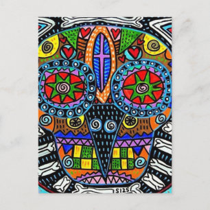 Carte postale Talavera Sugar Skull Owl