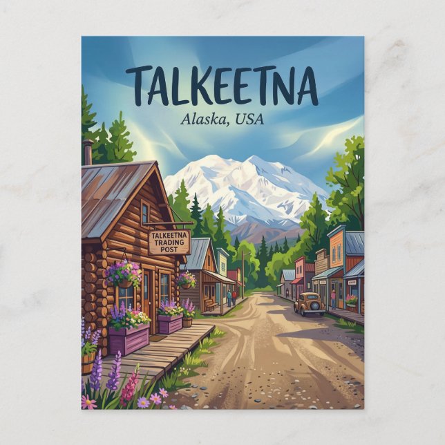 Carte Postale Talkeetna Alaska (Devant)