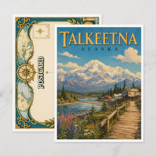 Carte Postale Talkeetna Alaska Denali Vue GeoSaga