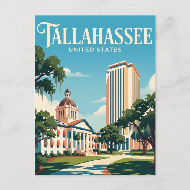 Carte Postale Tallahassee Floride (Devant)