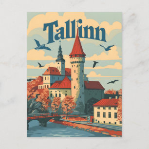 Carte Postale Tallin Vintage