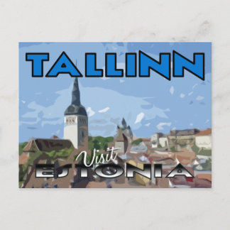 Carte Postale Tallin, Visite Estonie