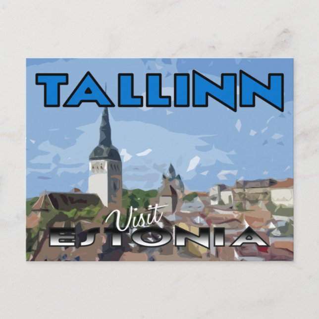 Carte Postale Tallin, Visite Estonie (Devant)