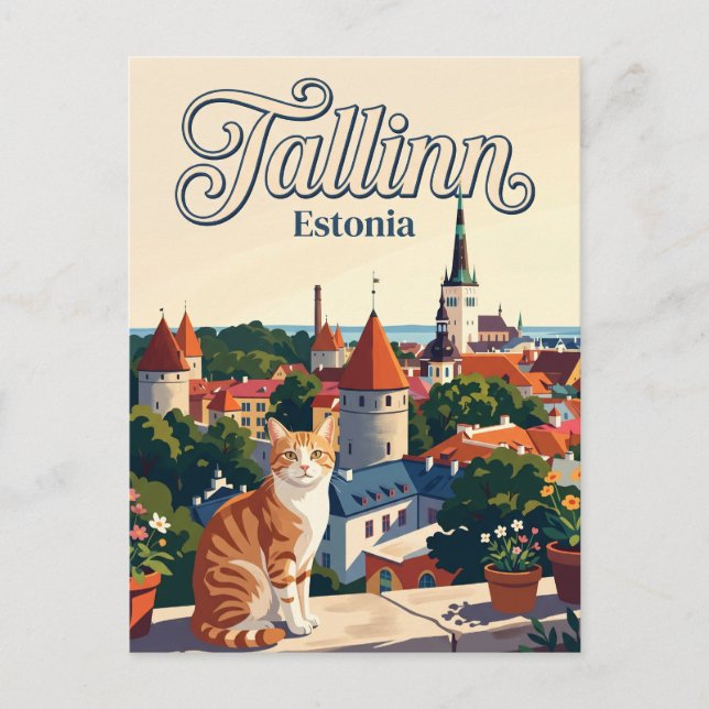Carte Postale Tallinn Estonie (Devant)