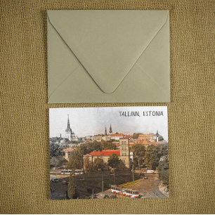 Carte Postale Tallinn Estonie City Panorama