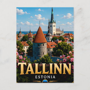 Carte Postale Tallinn Estonie Vieille Ville médiévale 🏰