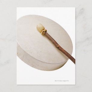 Carte Postale Tambour à cadre amérindien