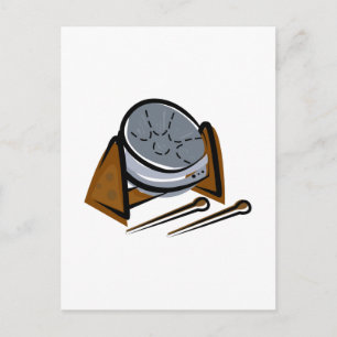 Carte Postale Tambour en acier