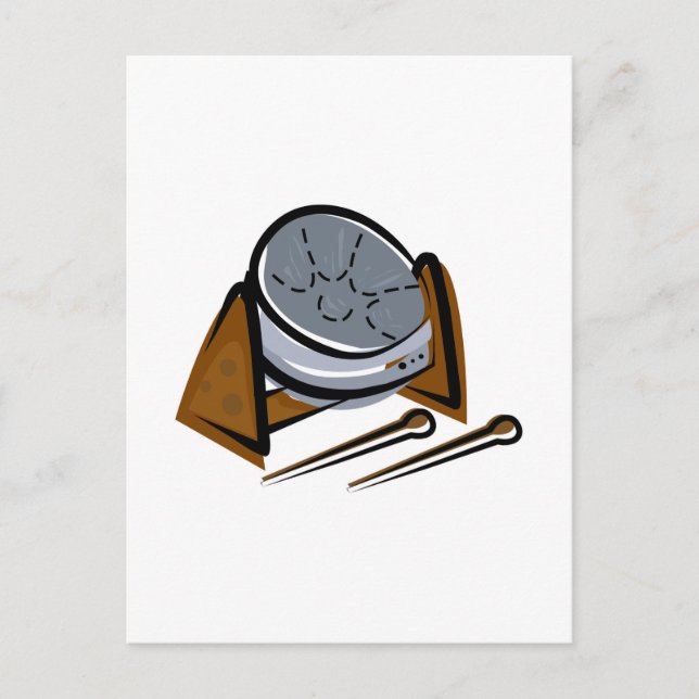 Carte Postale Tambour en acier (Devant)