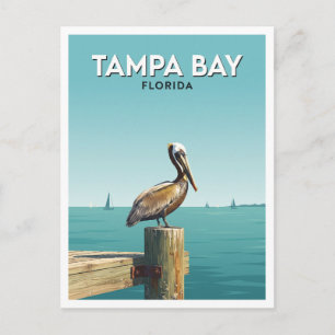 Carte Postale Tampa Bay en bord de mer, Floride