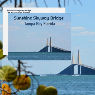 Carte Postale Tampa Bay Floride Sunshine Skyway Photographie