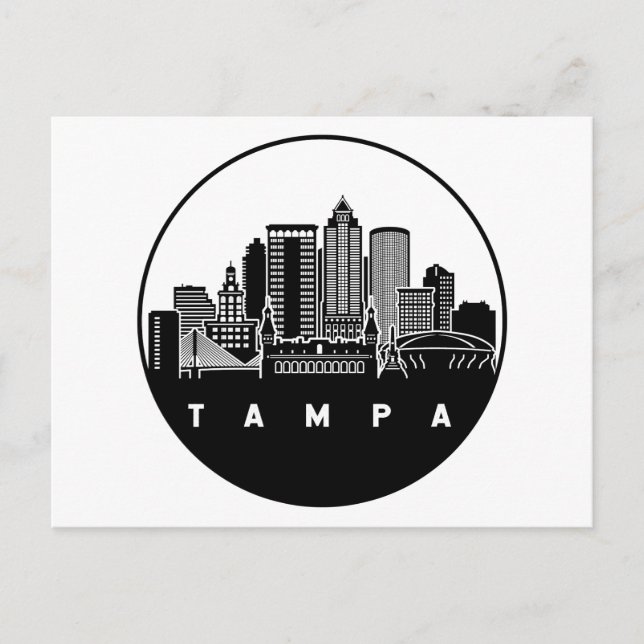 Carte Postale Tampa Florida Skyline (Devant)