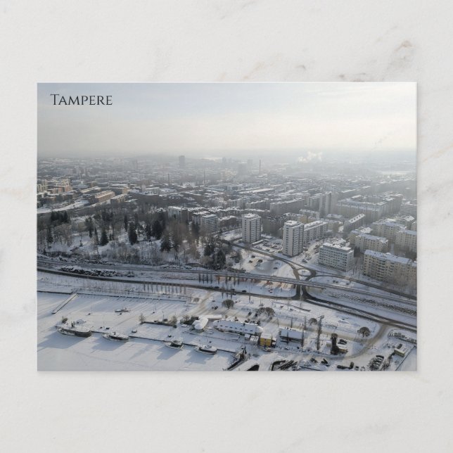 Carte Postale Tampere en hiver (Devant)