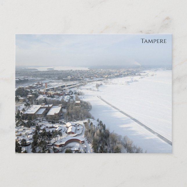 Carte Postale Tampere en hiver (Devant)