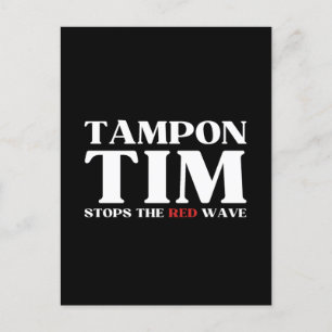 Carte Postale Tampon Tim Arrêtera Le Red Wave-Tim Walz 2024
