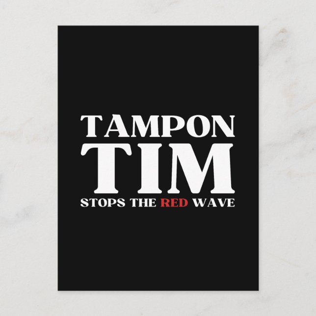 Carte Postale Tampon Tim Arrêtera Le Red Wave-Tim Walz 2024 (Devant)