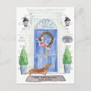 Carte postale Tan Dachshund Moving Faire-part