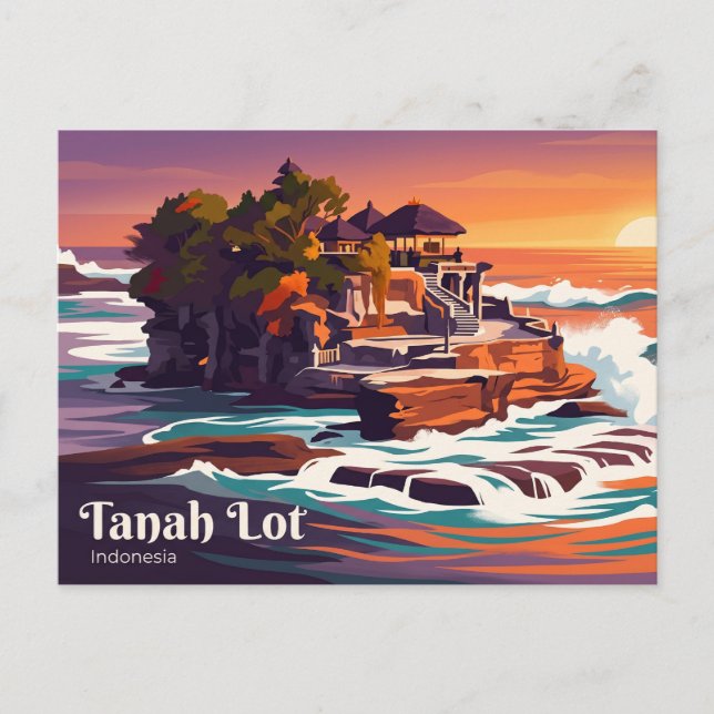 Carte Postale Tanah Lot Indonésie (Devant)