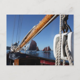 Carte Postale Tanbark Voiles d'un festival de bateaux en bois WA