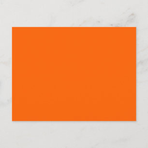 Carte Postale Tangérine électrique orange couleur tendance perso
