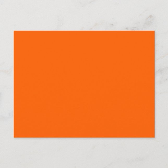Carte Postale Tangérine électrique orange couleur tendance perso (Devant)