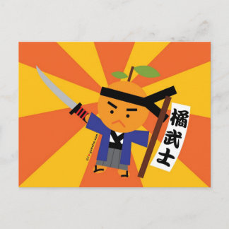 Carte postale Tangerine Samurai