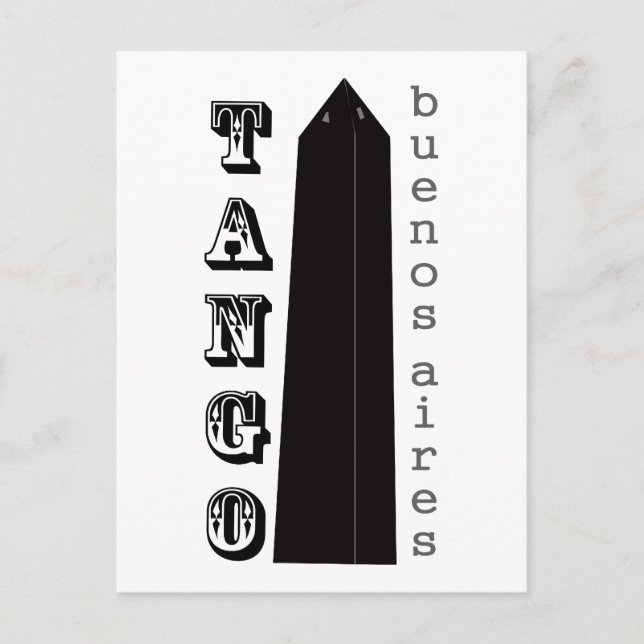 Carte Postale Tango Buenos Aires ! (Devant)