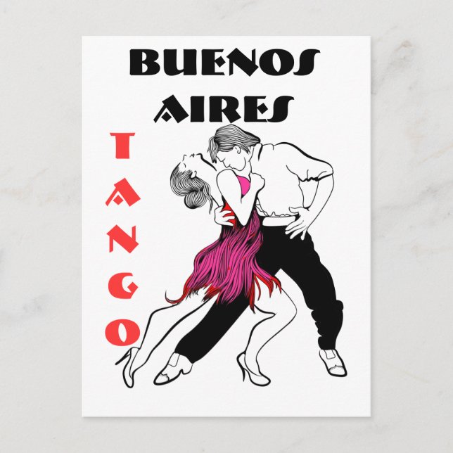 Carte Postale Tango de Buenos Aires (Devant)
