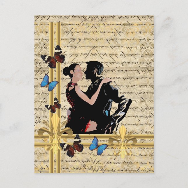 Carte Postale tango vintage (Devant)