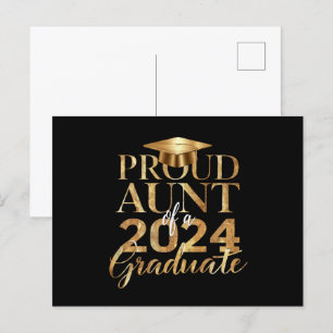 Carte Postale Tante fière d'une promotion de finissants 2024