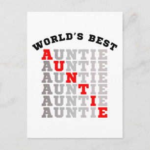 Carte Postale Tante la plus géniale du monde