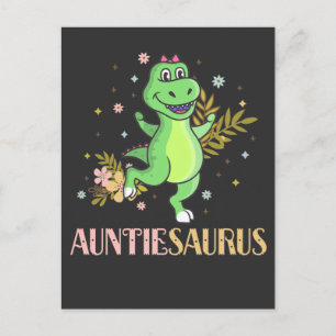 Carte Postale Tante Tante Dinosaure Tante fleuriste