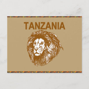 Carte Postale Tanzania With Lion Postcard
