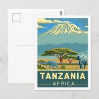 Tanzanie Afrique Vintage Lieu de voyage célèbre