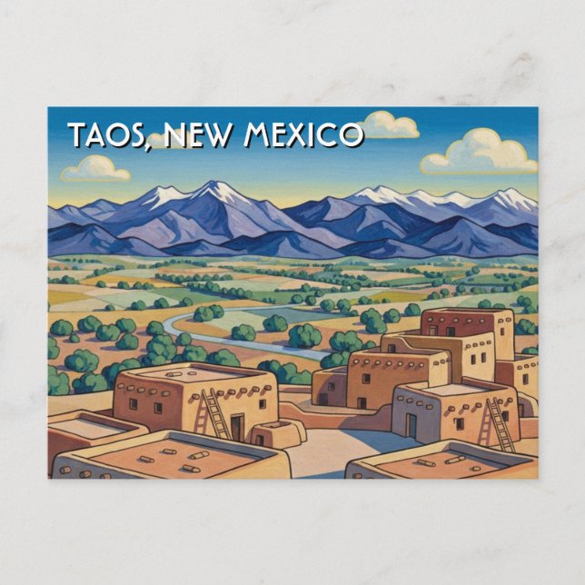 Carte Postale Taos New Mexico Travel (Devant)