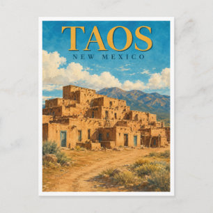 Carte Postale Taos Nouveau-Mexique Taos Pueblo GeoSaga