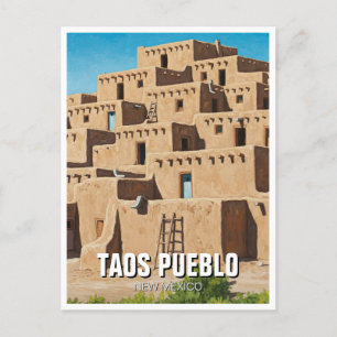 Carte Postale Taos Pueblo Nouveau-Mexique