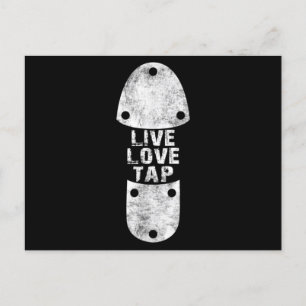 Carte Postale Tap Dances - Live Love Tap Distressed for Tap