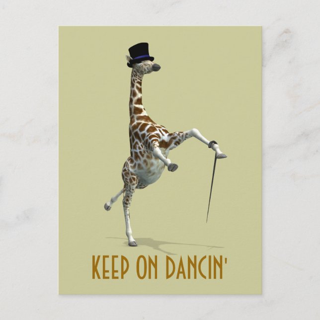 Carte Postale Tap Dancing Giraffe (Devant)