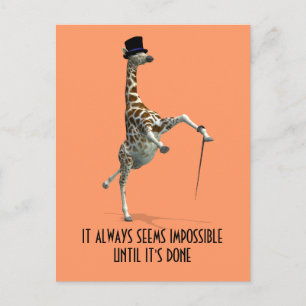 Carte Postale Tap Dancing Giraffe