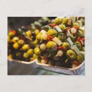 Carte Postale Tapas aux olives farcies