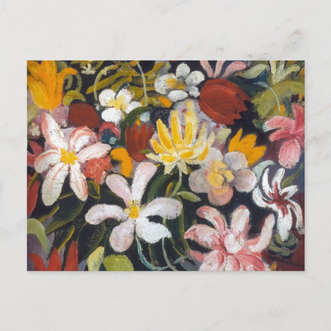 Carte Postale Tapis de fleurs | Auguste Macke | (Devant)
