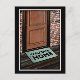 Carte Postale tapis de porte d'accueil