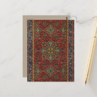 Tapis persan rouge bleu classique