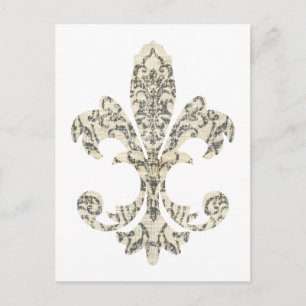 Carte Postale Tapisserie Fleur de lis 3