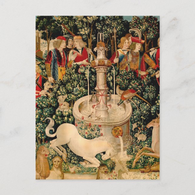 Carte Postale Tapisseries de licorne médiévale Impression : Met  (Devant)